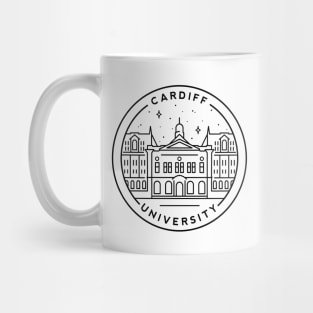 Cardiff University, South Wales Emblem - White Mug